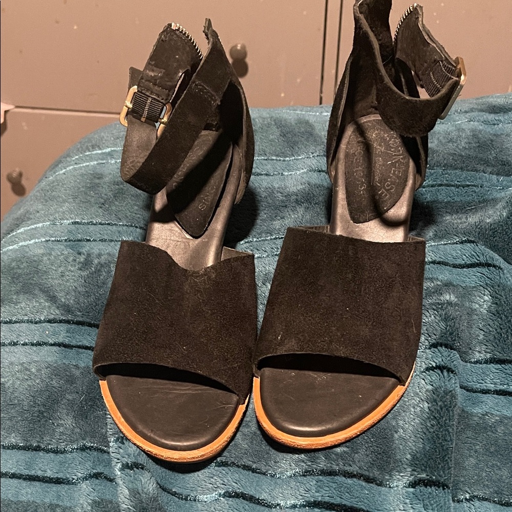 Kork-Ease Black Sandals